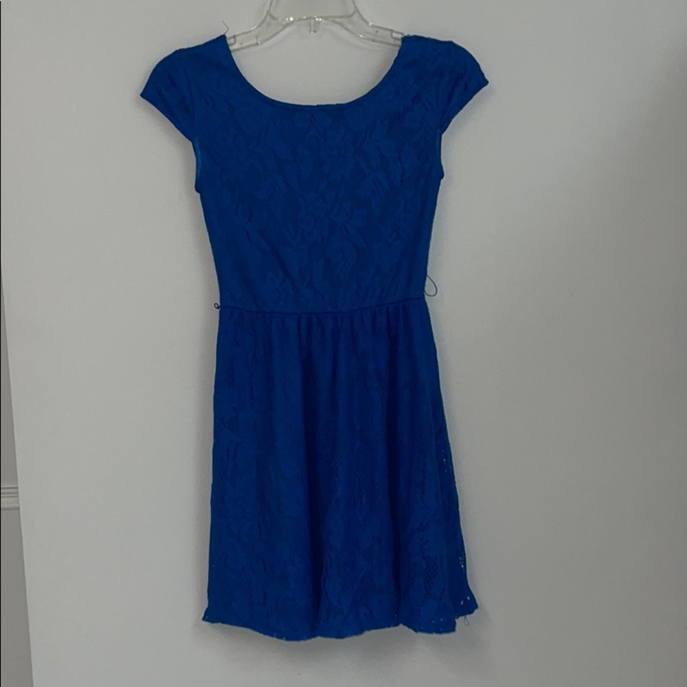 Mudd blue lace dress
